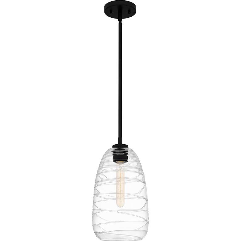 Image 3 Asher 1-Light Matte Black Mini Pendant more views