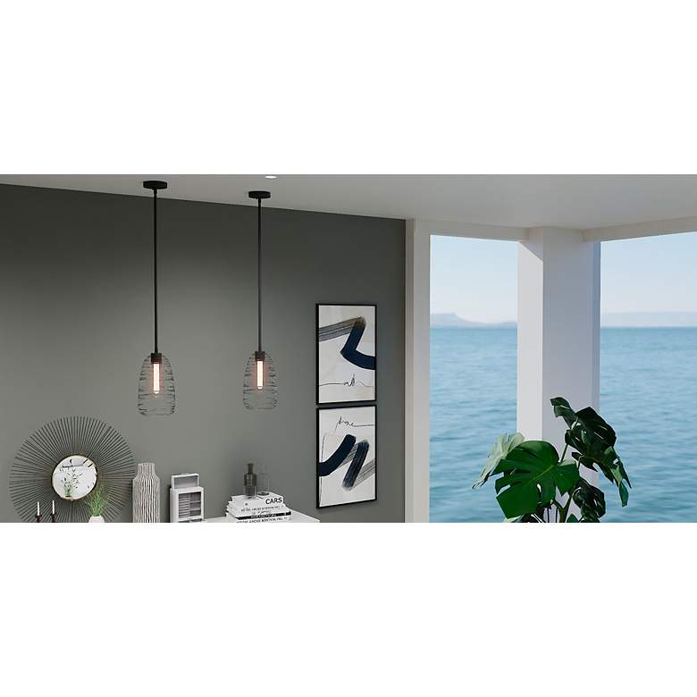 Image 5 Asher 1-Light Matte Black Mini Pendant more views