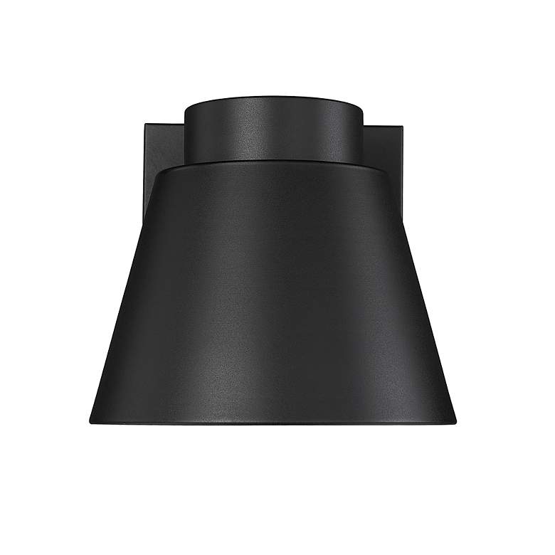 Image 6 Asher 11" High Black and Sandblast LED Outdoor Wall Light more views