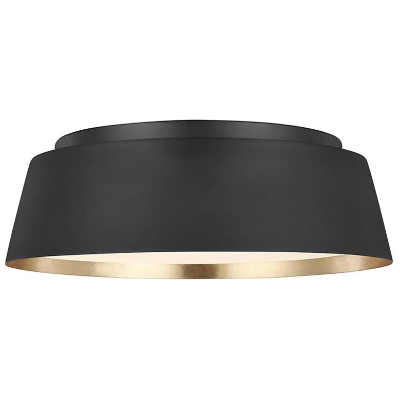 Image 1 Asher 14 1/2" Wide Midnight Black Ceiling Light
