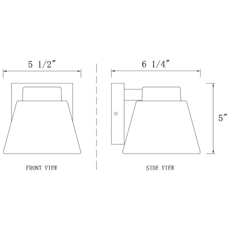 Image 7 Asher 5" High Rubbed Bronze LED Outdoor Wall Light more views