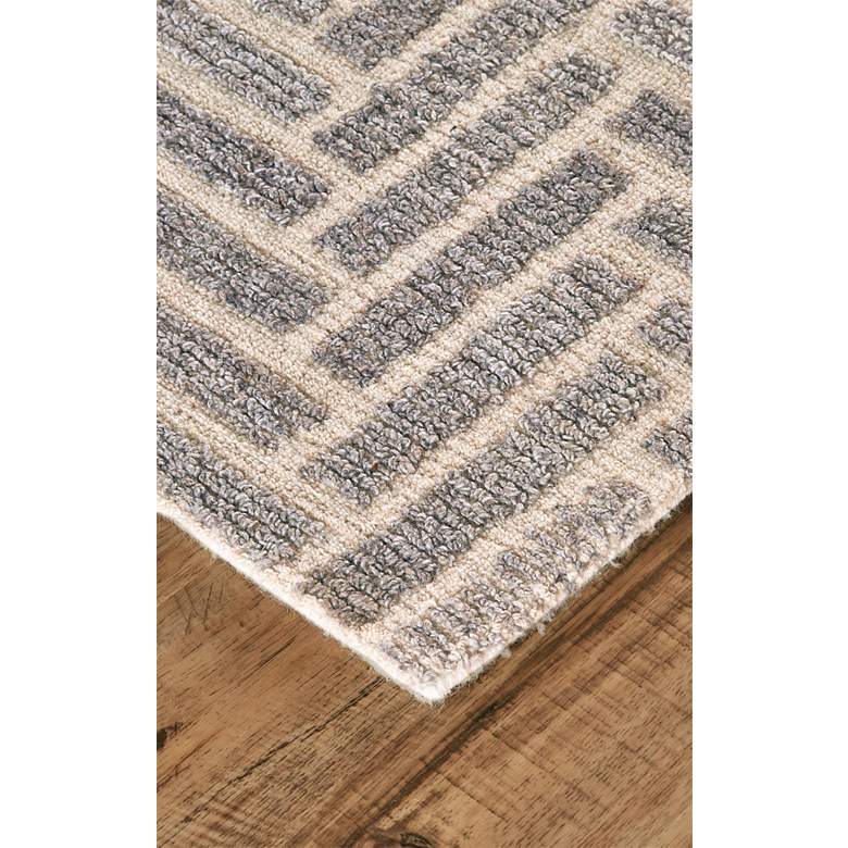 Image 3 Asher 8638768 5'x8' Gray Ivory Diamond Medallion Area Rug more views