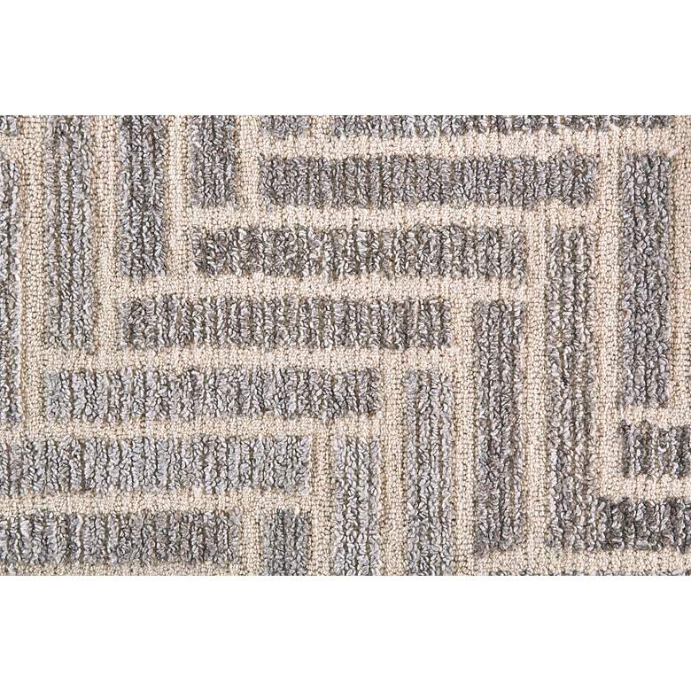 Image 6 Asher 8638768 5'x8' Gray Ivory Diamond Medallion Area Rug more views