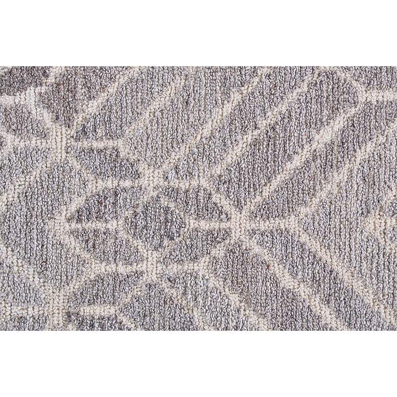 Asher 8638769 5&#39;x8&#39; Gray Geometric Tufted Wool Area Rug more views