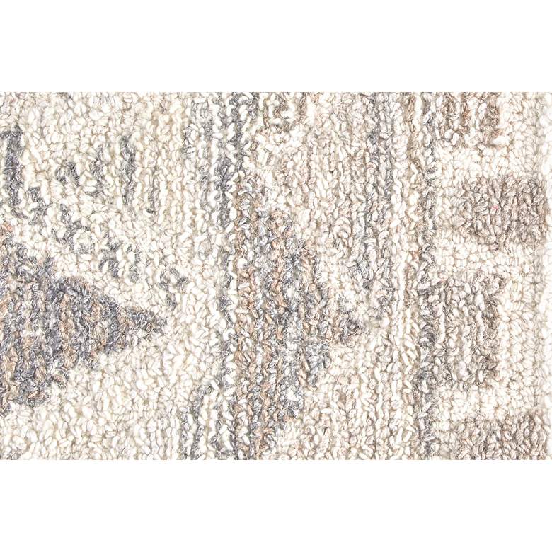 Image 5 Asher 8638770 5'x8' Ivory and Brown Diamond Wool Area Rug more views