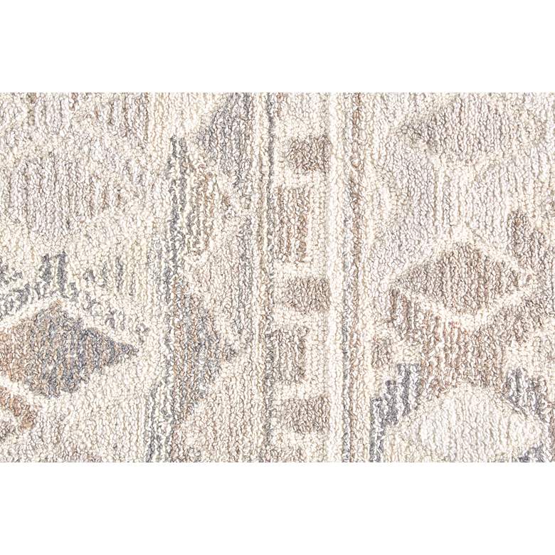 Image 6 Asher 8638770 5'x8' Ivory and Brown Diamond Wool Area Rug more views