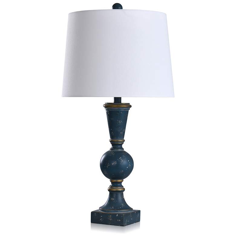 Image 1 Asher - Distressed Bannister Table Lamp
