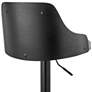 Asher Gray Faux Leather and Black Adjustable Bar Stool