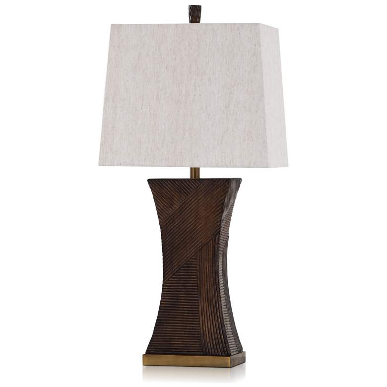 Image 1 Asher - Table Lamp - Heathered Oatmeal