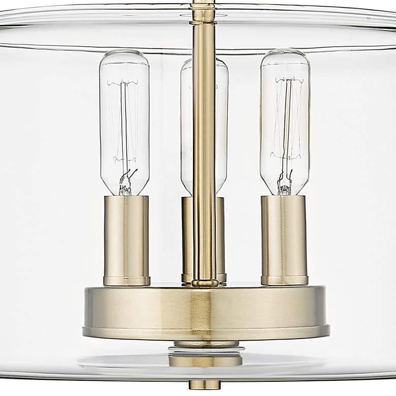 Image 2 Asheville 11" Wide Modern Gold 3-Light Ceiling Light more views
