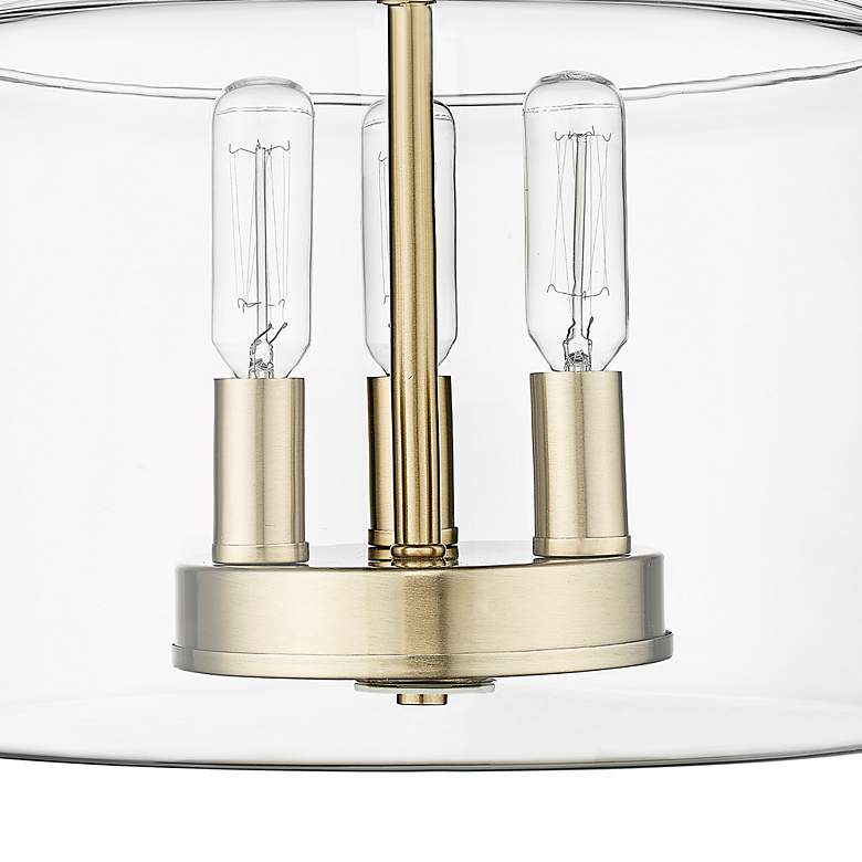 Image 3 Asheville 11" Wide Modern Gold 3-Light Ceiling Light more views