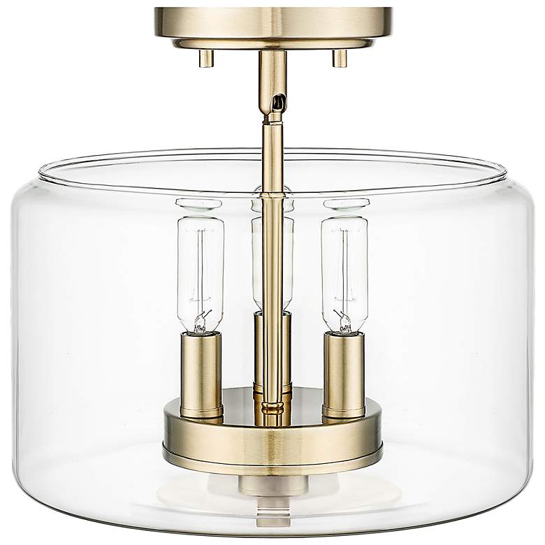 Image 4 Asheville 11" Wide Modern Gold 3-Light Ceiling Light more views