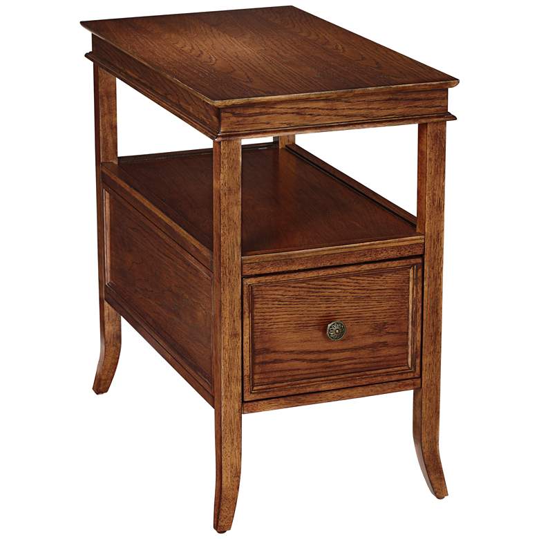 Image 1 Asheville Americana Cherry Narrow Chairside Table