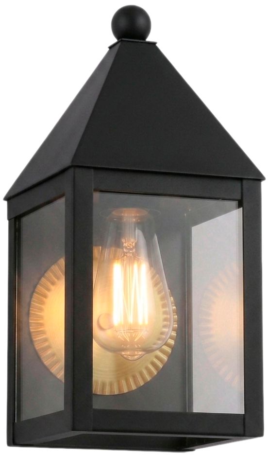 Ashford - 1 Light - 11 inch - Matte Black - Solid Brass - Sconce