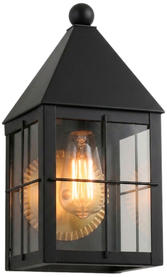 Ashford - 1 Light - 11 inch - Matte Black - Solid Brass - Sconce
