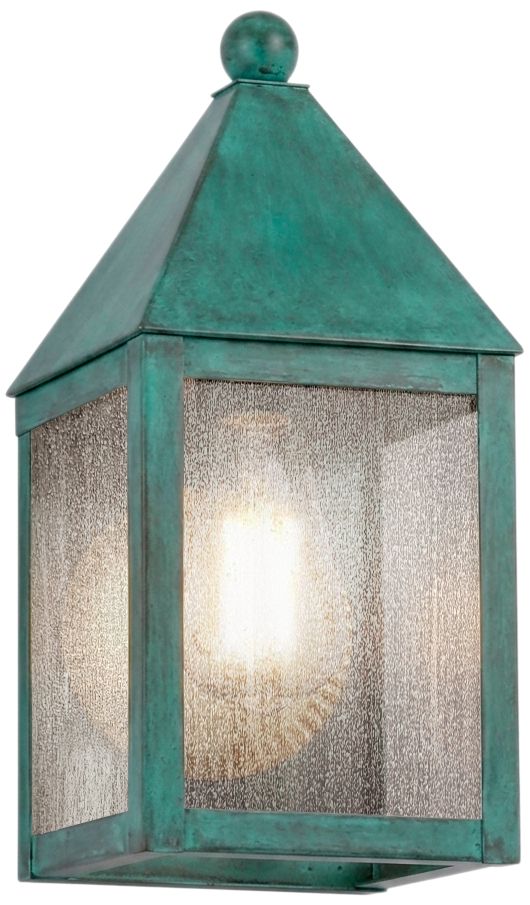 Ashford - 1 Light - 11 inch - Verde Green - Solid Brass - Sconce