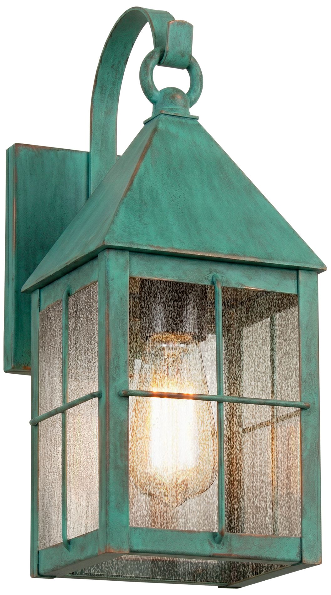 Ashford - 1 Light - 13 inch - Verde Green - Solid Brass - Sconce