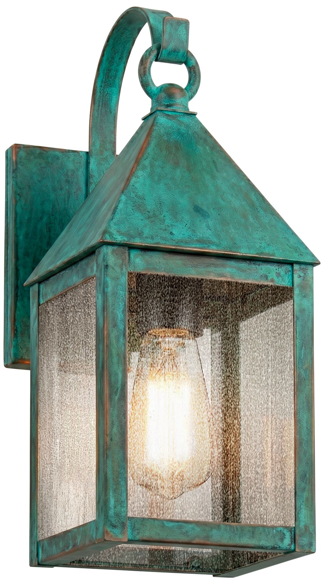Ashford - 1 Light - 13 inch - Verde Green - Solid Brass - Sconce