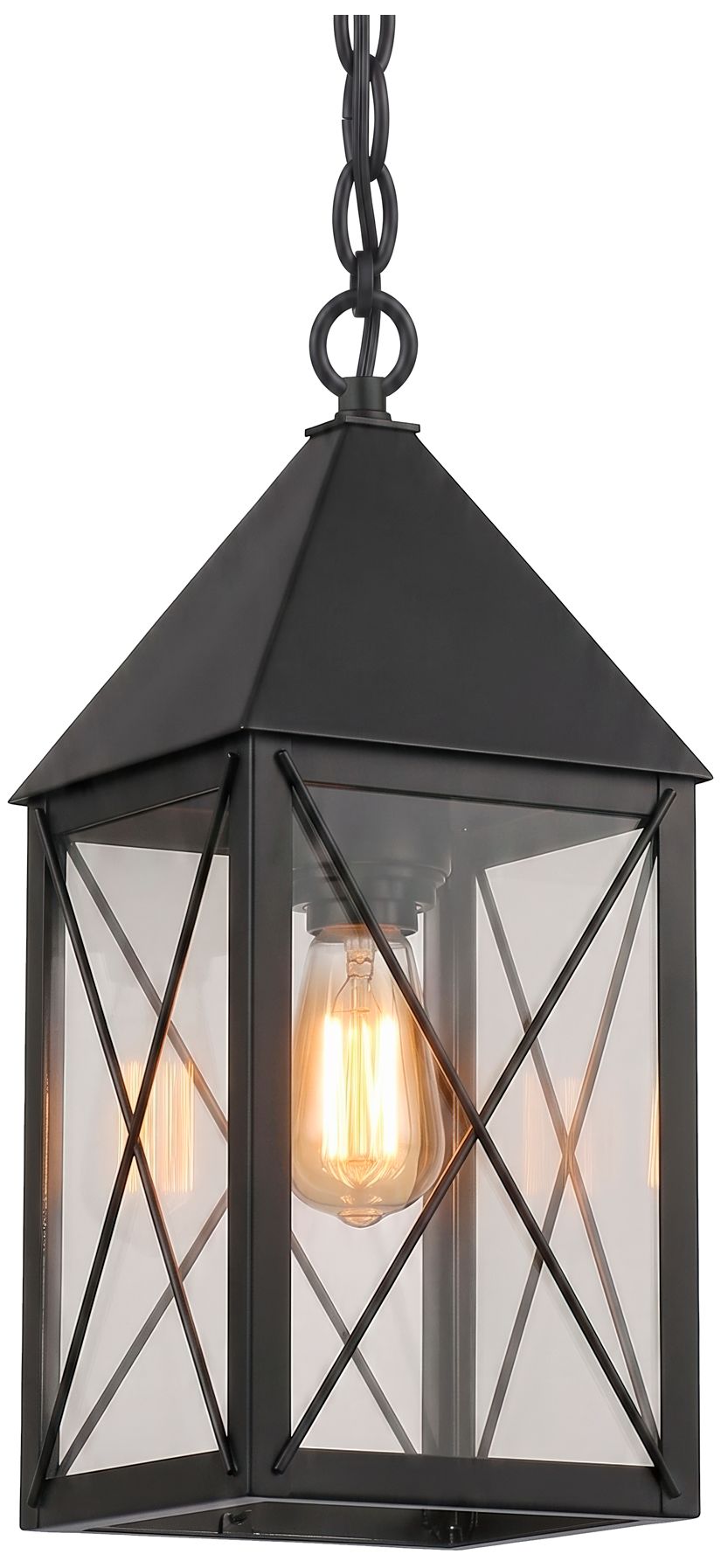 Ashford - 1 Light - 14 inch - Matte Black - Solid Brass - Pendant