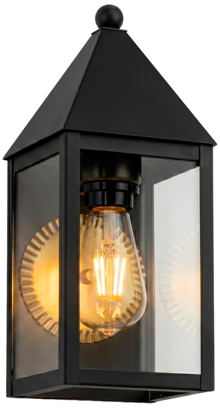 Ashford - 1 Light - 14 inch - Matte Black - Solid Brass - Sconce