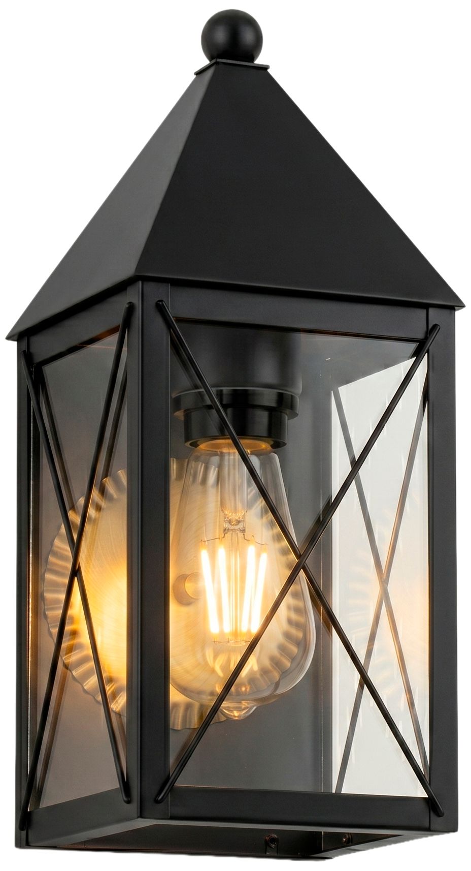 Ashford - 1 Light - 14 inch - Matte Black - Solid Brass - Sconce