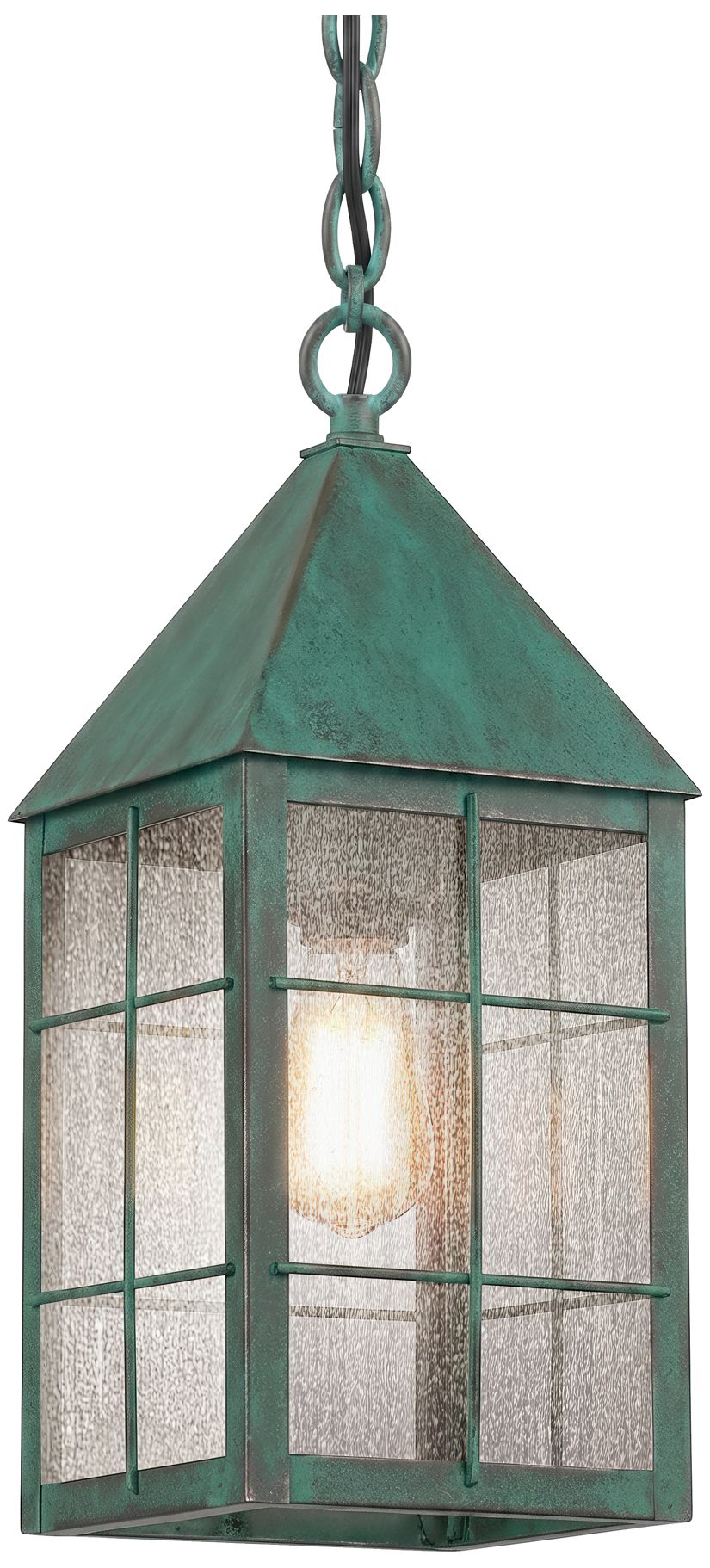 Ashford - 1 Light - 14 inch - Verde Green - Solid Brass - Pendant