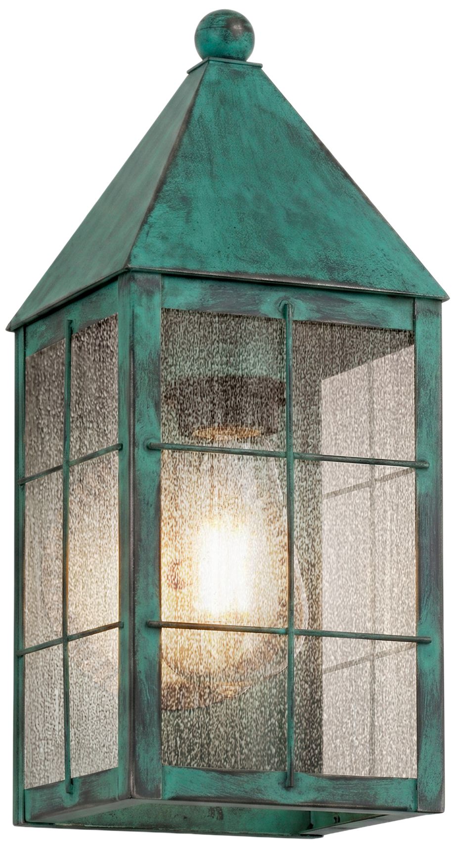 Ashford - 1 Light - 14 inch - Verde Green - Solid Brass - Sconce