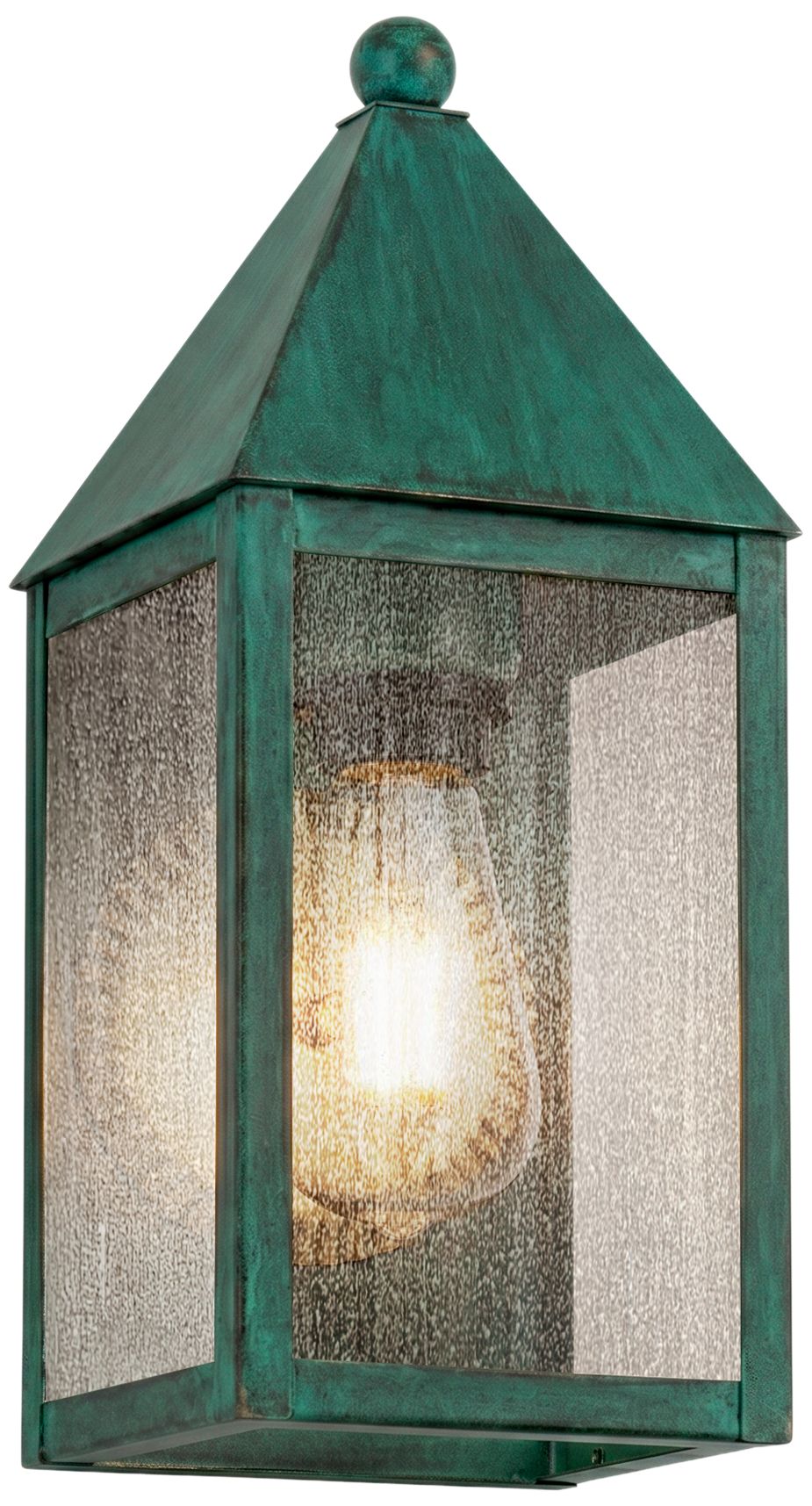 Ashford - 1 Light - 14 inch - Verde Green - Solid Brass - Sconce