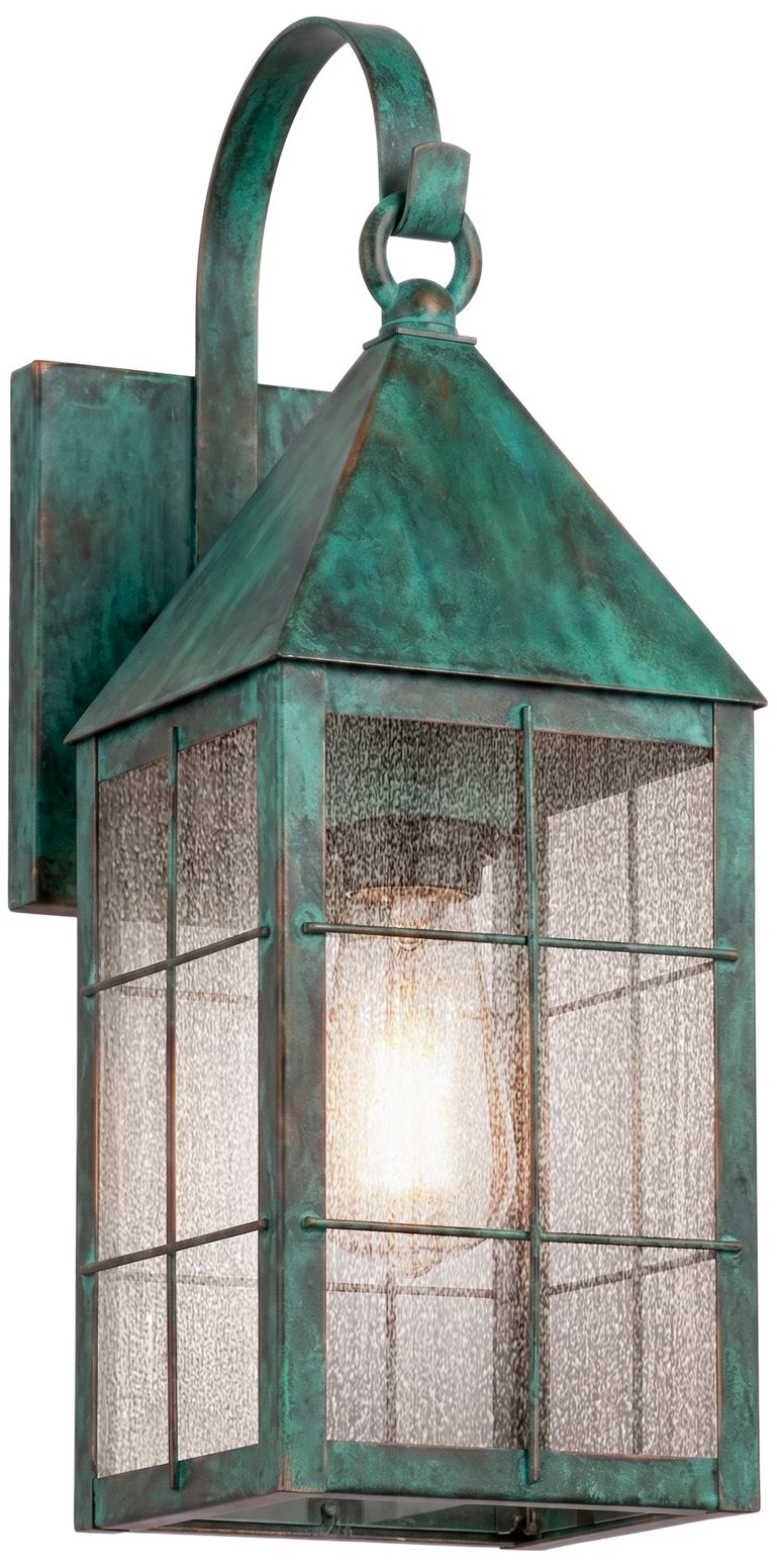 Ashford - 1 Light - 17 inch - Verde Green - Solid Brass - Sconce
