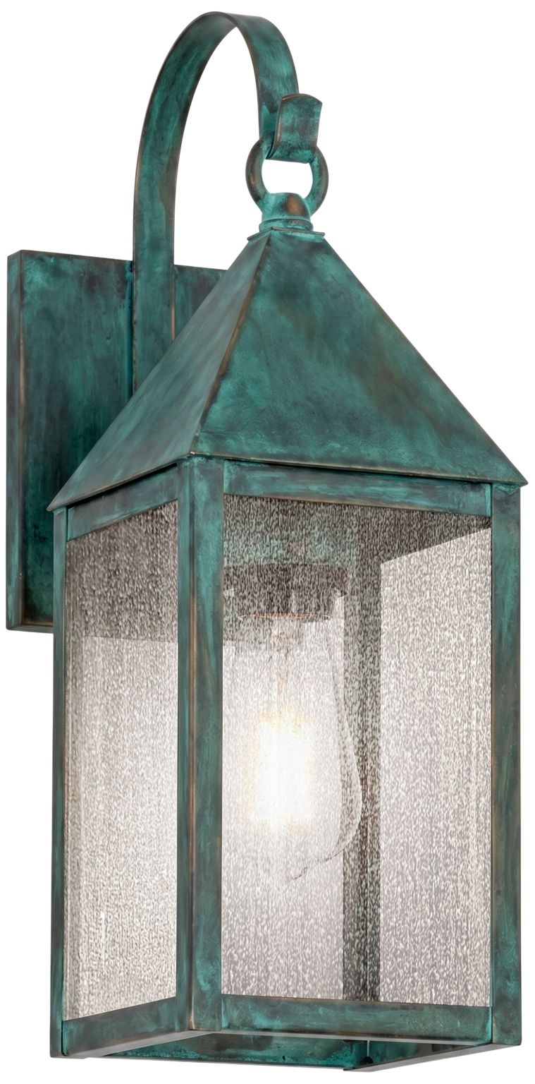 Ashford - 1 Light - 17 inch - Verde Green - Solid Brass - Sconce