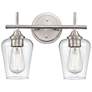 Ashford 10 1/4" High Brushed Nickel 2-Light Wall Sconce