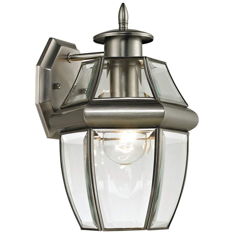 Image 1 Ashford 12 inch High 1-Light Outdoor Sconce - Antique Nickel