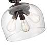 2_Ashford 13" Wide Rubbed Bronze 3-Light Ceiling Light more views