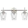2_Ashford 22" Wide Brushed Nickel 3-Light Vanity Bath Light