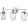 3_Ashford 22" Wide Brushed Nickel 3-Light Vanity Bath Light more views