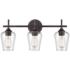 Ashford 22" Wide Rubbed Bronze 3-Light Bath Light