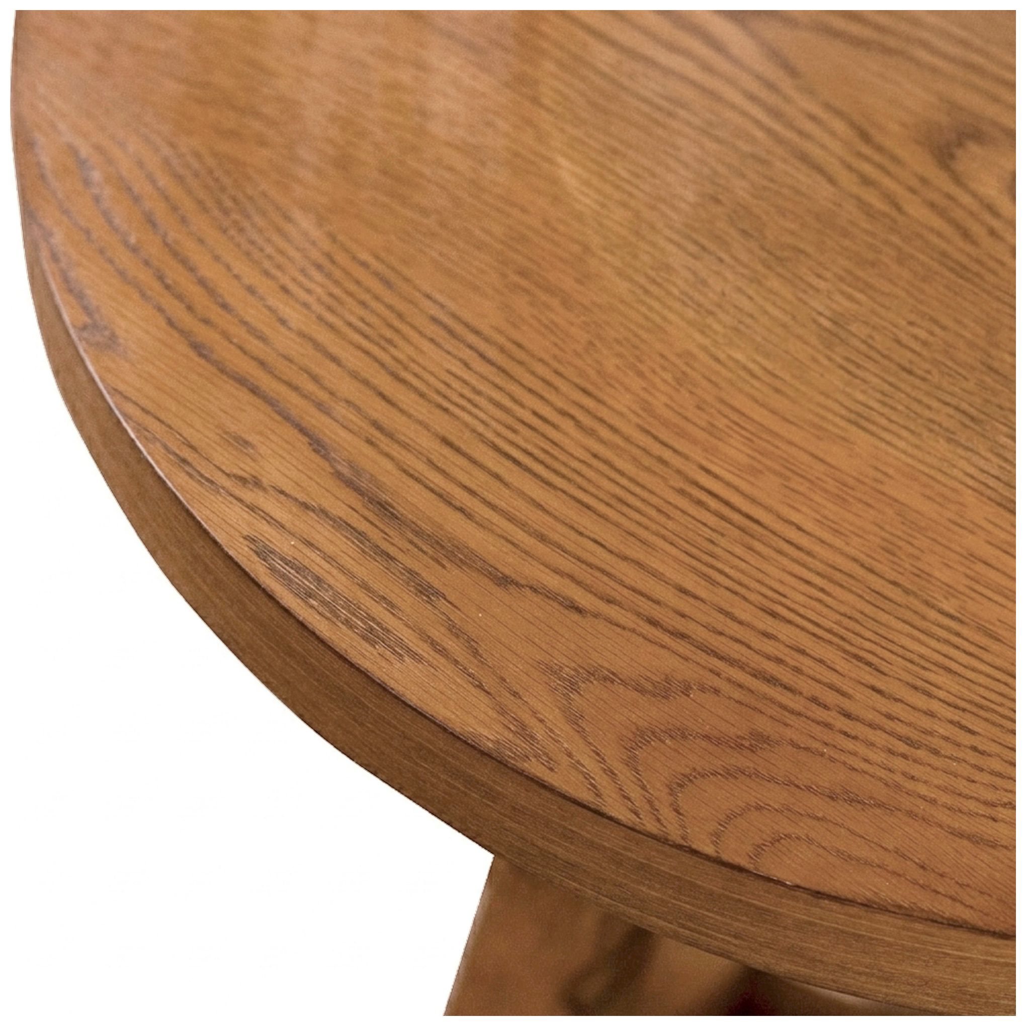 Image 6 Ashford 23" Wide Walnut Round Wood End Table with Cutout Pedestal Base more views