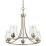 2_Ashford 25" Wide Modern Gold 5-Light Chandelier