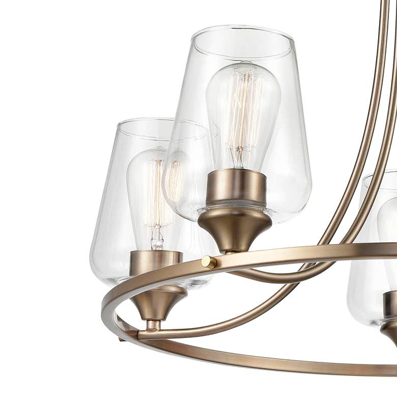 Image 3 Ashford 25" Wide Modern Gold 5-Light Chandelier more views