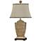 Ashford Tortola Cream 30" High Traditional Fleur de Lis Table Lamp