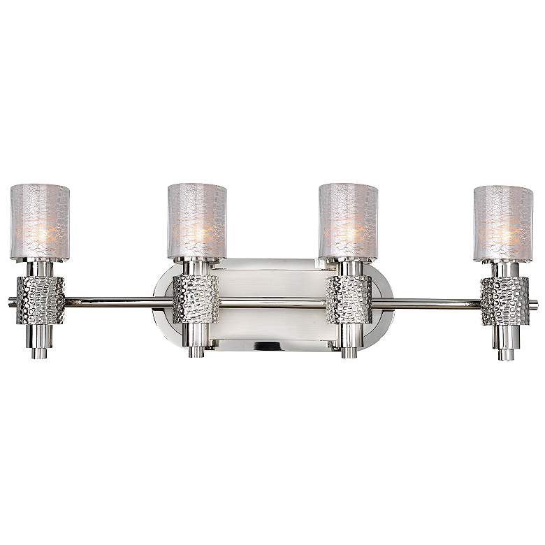 Image 1 Ashington 27 1/2" Wide Satin Nickel 4-Light Bath Light