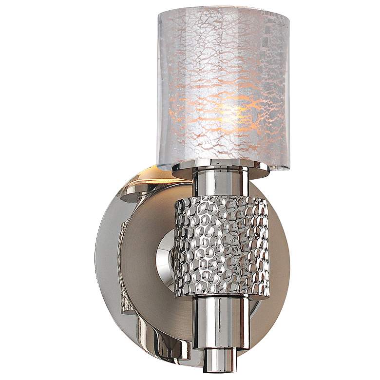 Image 2 Ashington 8 1/2 inch High Satin Nickel Wall Sconce