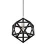 Thumbnail4 of Ashland 1 Light Black with Brushed Nickel Accents Pendant more views