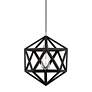 5_Ashland 1 Light Black with Brushed Nickel Accents Pendant more views