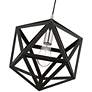 6_Ashland 1 Light Black with Brushed Nickel Accents Pendant more views