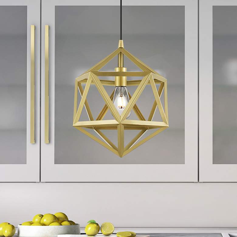 Image 1 Ashland 1 Light Soft Gold Pendant