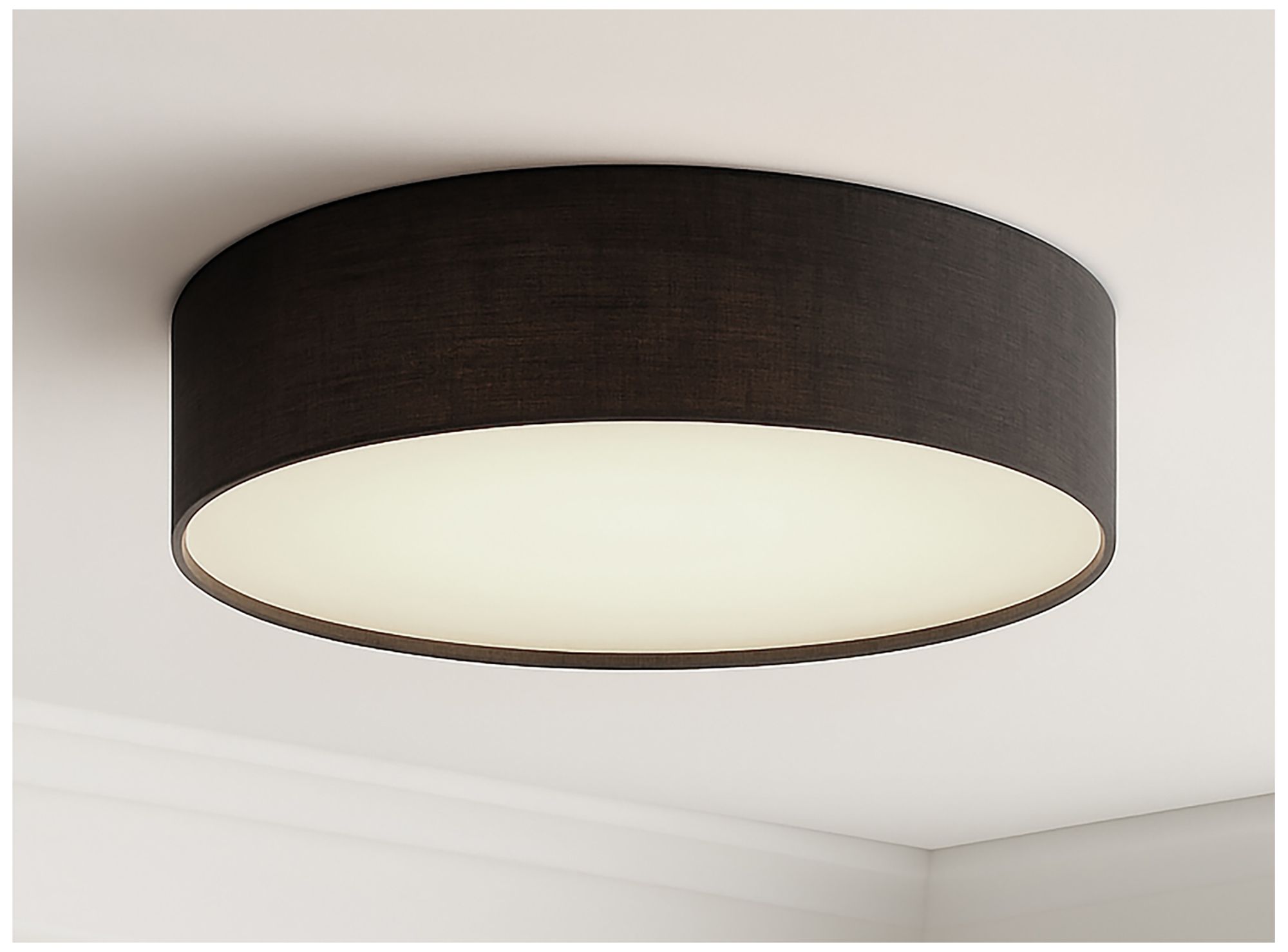 Image 3 Ashland 12" Wide Black LED Flush Mount more views