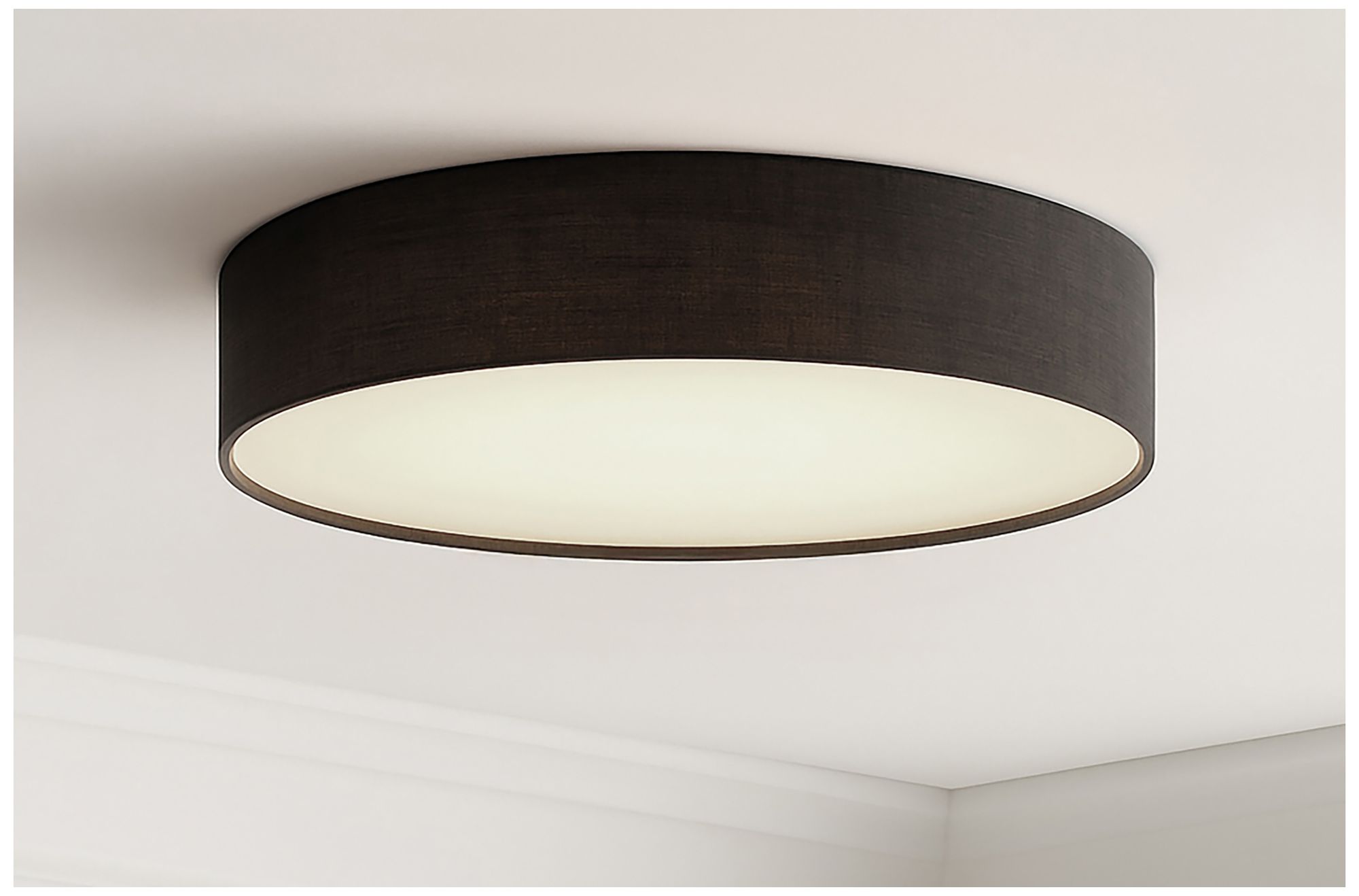 Image 3 Ashland 16" Wide Black LED Flush Mount more views