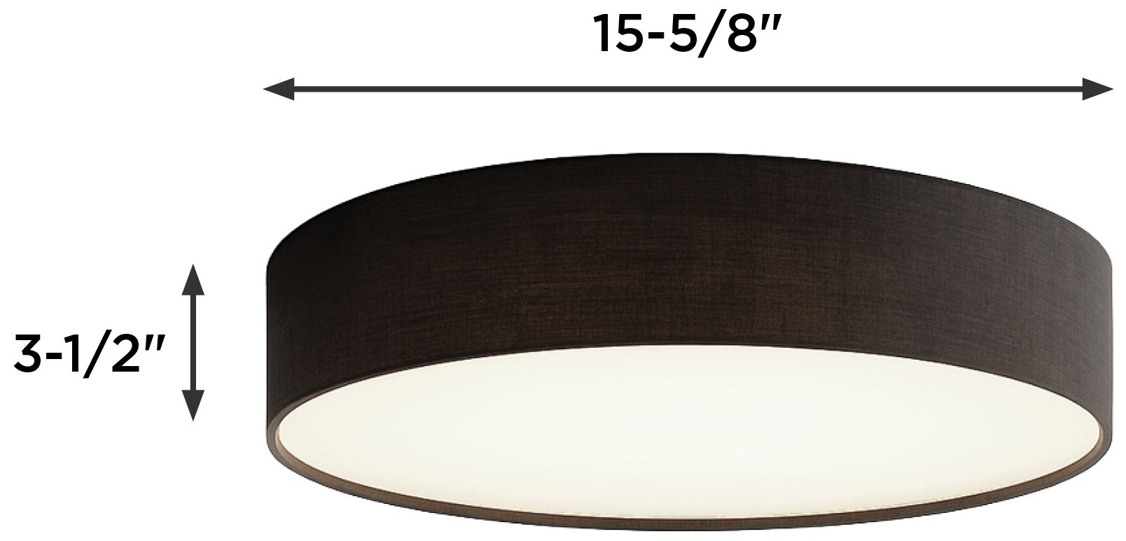 Image 6 Ashland 16" Wide Black LED Flush Mount more views