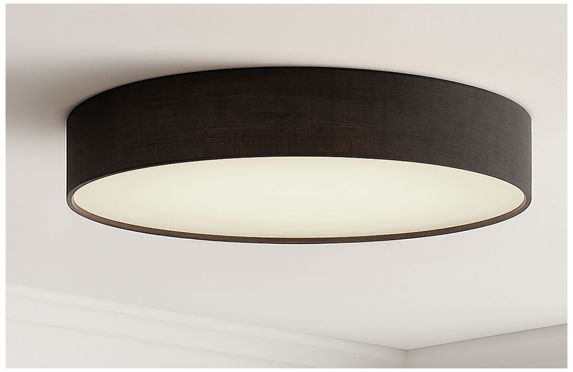 Image 3 Ashland 19" Wide Black LED Flush Mount more views